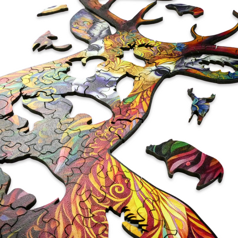 Wooden puzzle Deer