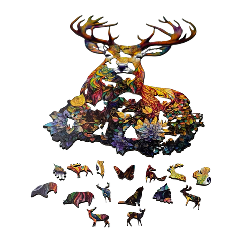 Wooden puzzle Deer