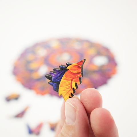 Wooden puzzle Mandala Flower