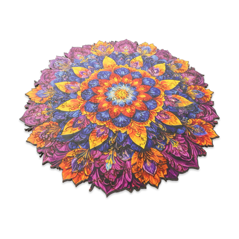 Holzpuzzle Mandala Flower