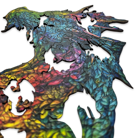 Drevené puzzle Mountain Dragon