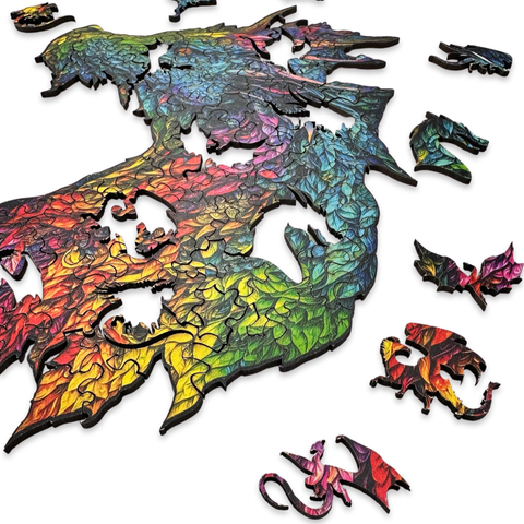 Mountain Dragon wooden puzzle 