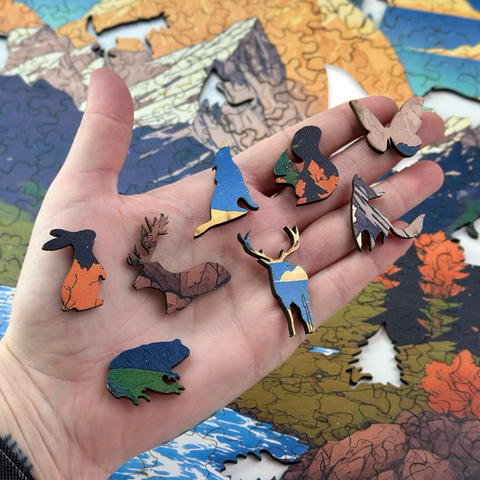 Mountain Valley wooden puzzle