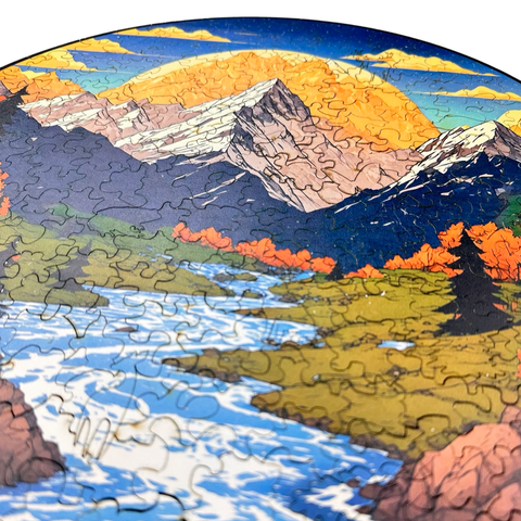 Mountain Valley wooden puzzle