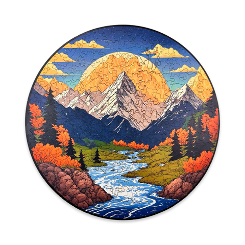 Mountain Valley wooden puzzle