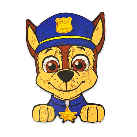 Wooden puzzle Dog Sheriff