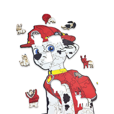 Dalmatian dog wooden puzzle