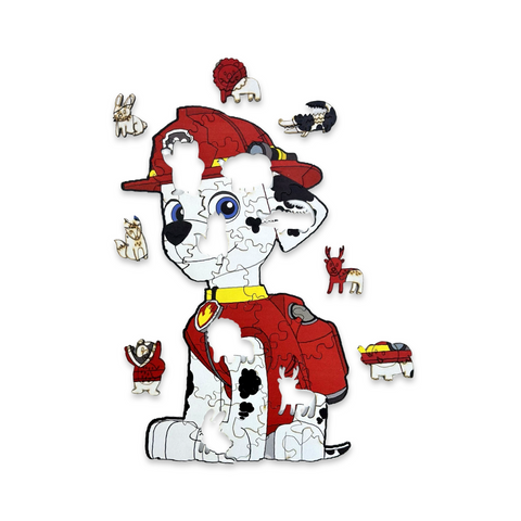 Dalmatian dog wooden puzzle