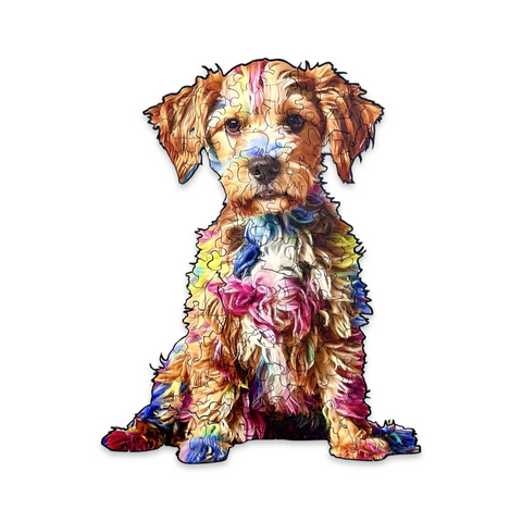 Drevené puzzle Creative Puppy