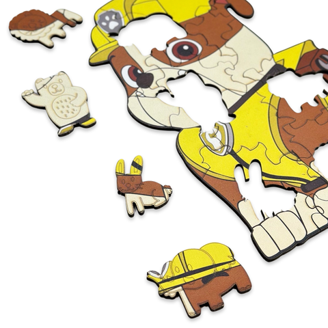 Wooden Puzzle Dog Bulldog