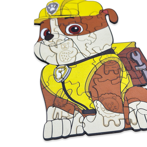 Wooden Puzzle Dog Bulldog