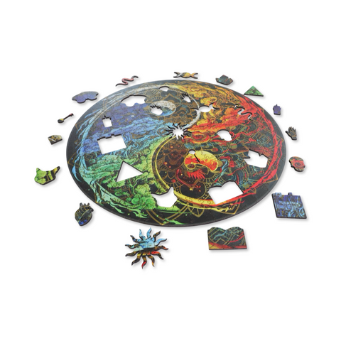 Yin-Yang wooden puzzle 