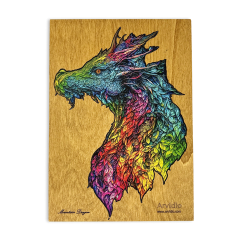 Drevené puzzle Mountain Dragon