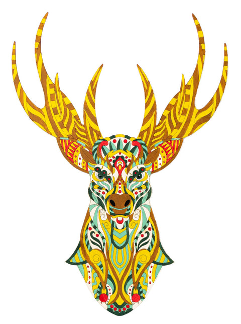 Maľka Mandala Golden deer