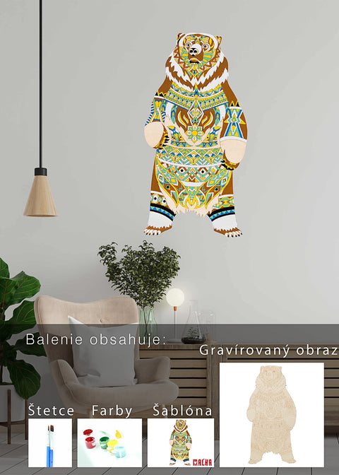 Immagini da dipingere Mandala Orso