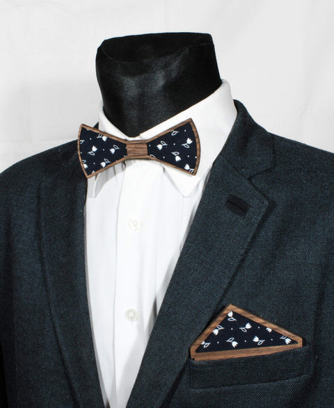 Bow tie set + Tulip handkerchief