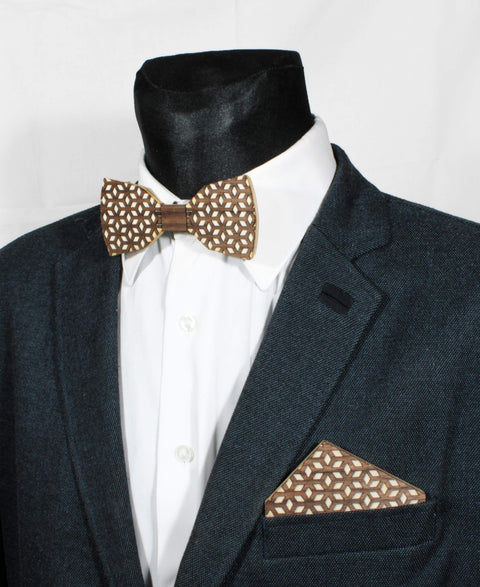 Bow tie set + Diamont handkerchief